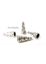 10-50 Large Premium Quality Bali Style Silver End Cones 18mm Ideal For Kumihimo ~ Lead & Cadium Free